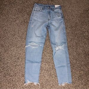 American Eagle Outfitters Light Blue Ripped Skinny Jeans